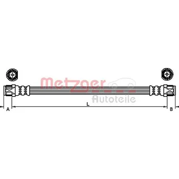 Brzdová hadice Brzdová hadice METZGER 4110224