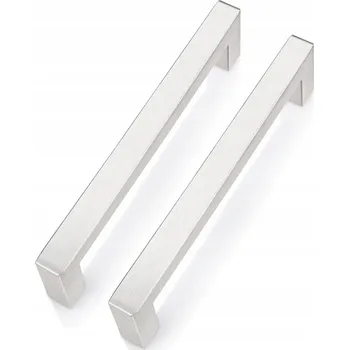 Nábytková úchytka reling stříbrná lesklá 25,6 x 1,2 x 3,2 cm