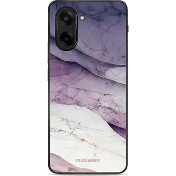 Pouzdro na mobilní telefon Lesklý kryt Mobiwear Glossy - OnePlus Nord CE5 - G028G - Bílý a fialový mramor (Prémiové lesklé pouzdro, obal, kryt Mobiwear Glossy na mobil OnePlus Nord CE5 - G028G - Bílý a fialový mramor, materiál Plast + TPU silikon - krytí po všech stranách,)