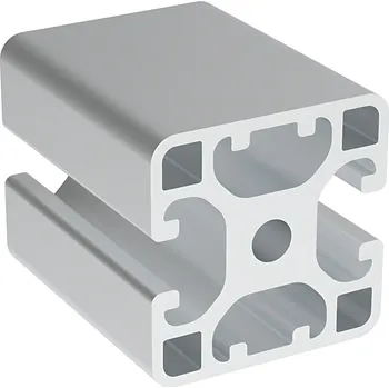 Stavební profil Alusic Hliníkový profil IM 40-8, 40x40, se 2 protilehlými drážkami, lehký