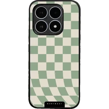 Pouzdro na mobilní telefon Lesklý kryt Mobiwear Glossy - Xiaomi 17 - GA58G Zelená a béžová šachovnice (Prémiové lesklé pouzdro, obal, kryt Mobiwear Glossy na mobil Xiaomi 17 - GA58G Zelená a béžová šachovnice, materiál Plast + TPU silikon - krytí po všech stranách, neošoupatelný)