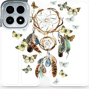 Pouzdro na mobilní telefon Flipové pouzdro Mobiwear - Xiaomi 17 - M001P Lapač a motýlci (Knížkové flip pouzdro, obal, kryt na mobil Xiaomi 17 - M001P Lapač a motýlci, materiál Umělá kůže + TPU - ochrana 360°, stojánek, silikonová vanička, magnetické zavírání)