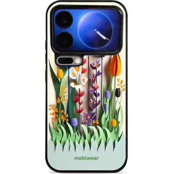Pouzdro na mobilní telefon Lesklý kryt Mobiwear Glossy - Xiaomi 17 Pro - G015G Barevné květinky (Prémiové lesklé pouzdro, obal, kryt Mobiwear Glossy na mobil Xiaomi 17 Pro - G015G Barevné květinky, materiál Plast + TPU silikon - krytí po všech stranách, neošoupatelný potisk, tenké)