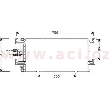 Výparník klimatizace Kondenzátor, klimatizace ACI 58005145