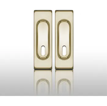 Nábytkové kování COBRA ÚCHYTKY HRANATÉ Provedení: BB (pokojový klíč), Povrch: OLV - mosaz leštěná lesklá, Typ: 3663 - pár