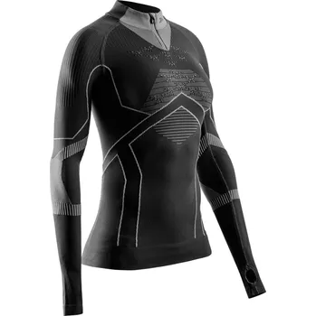 X-Bionic Energy Accumulator Light Shirt LS 1/2 Zip W EA-WTA8W24W-B121 - x black/light grey S