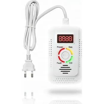 Detektor CO Detektor, detektor plynu zemního plynu LPG, oxidu uhelnatého (CO) a kouře, 9V nebo 230V