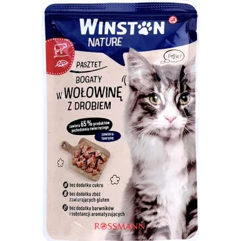 Krmivo pro kočku WINSTON NATURE MOKRÉ KRMIVO PRO KOČKY A DRŮBEŽÍM MASEM