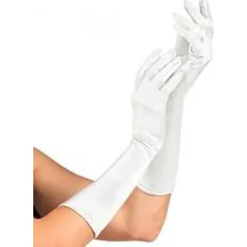 Karnevalový kostým Ręklawiczki satynowe białe 40cm
