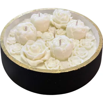 Svíčka Královská růže - extra velká luxusní sójová svíčka