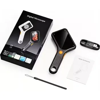 Lupa Nakida i380 Digitální mikrolupa 3" LCD s automatickým ostřením, 500x zvětšení (Digitální mikroskop | Digitální mikrolupa | Ruční mikroskop | USB mikroskop | Mikroskop s LCD | Přenosný mikroskop | Kapesní mikroskop | 500x zvětšení | 3" LCD | Automatické)