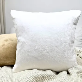Povlak na dekorativní polštářek Mikroplyšový povlak na polštář 40x40 - bílý