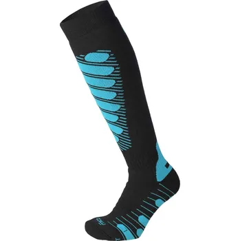 Pánské termo ponožky Mico Heavy Weight Superthermo Primaloft Merino Ski Kids Socks - nero/turchese 27-29