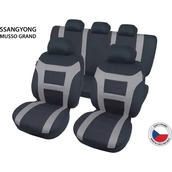 Ochranný autopotah Cappa Autopotahy Perfetto EL SSangYong Musso Grand šedá