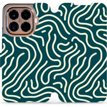 Pouzdro na mobilní telefon Flipové pouzdro Mobiwear - Xiaomi 15T Pro - VA61S Béžové linky (Knížkové flip pouzdro, obal, kryt na mobil Xiaomi 15T Pro - VA61S Béžové linky, materiál Umělá kůže + TPU - ochrana 360°, stojánek, silikonová vanička, magnetické zavírání)