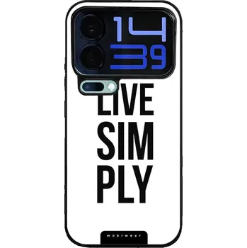 Pouzdro na mobilní telefon Lesklý kryt Mobiwear Glossy - Xiaomi 17 Pro Max - G070G Live simply (Prémiové lesklé pouzdro, obal, kryt Mobiwear Glossy na mobil Xiaomi 17 Pro Max - G070G Live simply, materiál Plast + TPU silikon - krytí po všech stranách, neošoupatelný potisk, tenké)