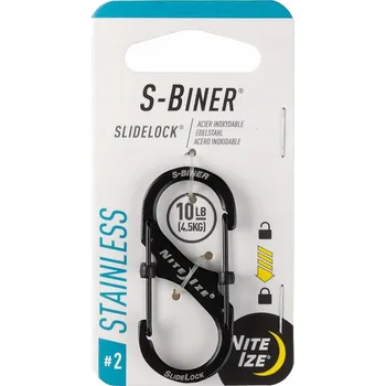 NITE IZE S-BINER SLIDELOCK KARABINA Z NEREZOVÉ OCELI S POJISTKOU