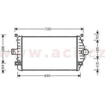 Chladič motoru Chladič turba ACI 43004277