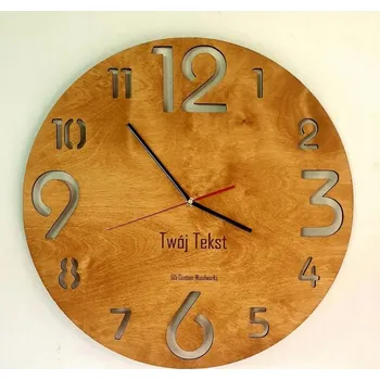 Obraz Moderní hodiny dub 50x50 cm do obývacího pokoje jídelny JAKO DÁREK