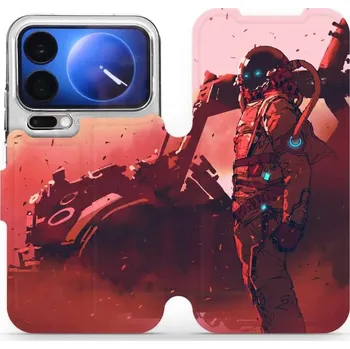 Pouzdro na mobilní telefon Flipové pouzdro Mobiwear - Xiaomi 17 Pro - MA09S Průzkumník s červeným vozítkem (Knížkové flip pouzdro, obal, kryt na mobil Xiaomi 17 Pro - MA09S Průzkumník s červeným vozítkem, materiál Umělá kůže + TPU - ochrana 360°, stojánek, silikonová vanička,)