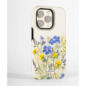 Pouzdro na mobilní telefon Odolný obal Mobiwear Elite Pro - Google Pixel 9 Pro XL - EP41E Modré a žluté kvítky (Odolné pouzdro, obal kryt Mobiwear Elite Pro - maximální ochrana mobilu Google Pixel 9 Pro XL, zesílené hrany, přesné výřezy, pohodlné držení, odolná grafika, kvalitní)