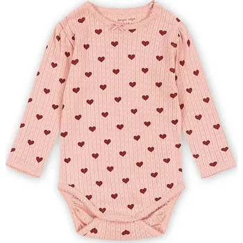 Kojenecký body Bavlněné kojenecké body Konges Sløjd MINNIE BODY GOTS KS3013 KS3013.9BYA růžová 30X, vel. 80