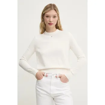 Pánské oblečení Bavlněný svetr Tommy Jeans DW0DW20159 béžová 01X, vel. L