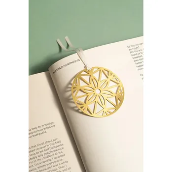 Doplněk ke knize Záložka do knih Octaevo Christmas Bauble 5 x 10 cm OBMCB1.25 žlutá 18X