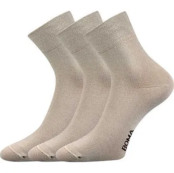 Pánské ponožky BOMA Ponožky slabé ZAZR jednobarevné BÉŽOVÉ (3 páry) 39-42 112858