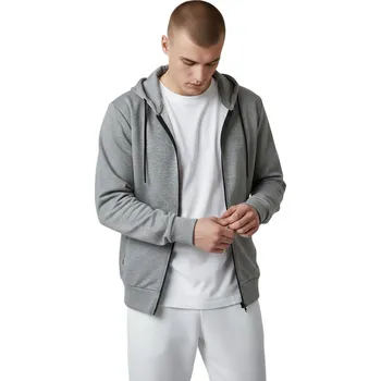 Pánská mikina Must Pánská rozepínací mikina MEDARD Barva: Světle šedá, Velikost: 3XL