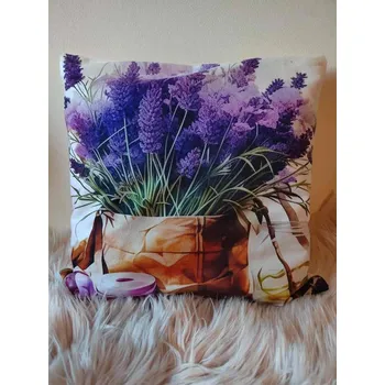 Povlak na polštářek Povlak na polštář 40x40 cm levandule č.1, 1 ks Povlak na polštářek