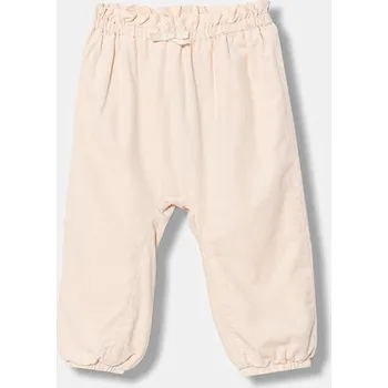 Kojenecké manšestrové kalhoty United Colors of Benetton 4O5GAF01Q.W.Seasonal béžová 02X, vel. 74