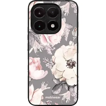 Pouzdro na mobilní telefon Lesklý kryt Mobiwear Glossy - Xiaomi 15T - G034G - Květy na šedém pozadí (Prémiové lesklé pouzdro, obal, kryt Mobiwear Glossy na mobil Xiaomi 15T - G034G - Květy na šedém pozadí, materiál Plast + TPU silikon - krytí po všech stranách, neošoupatelný potisk