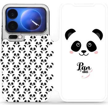 Pouzdro na mobilní telefon Flipové pouzdro Mobiwear - Xiaomi 17 Pro - M030P Panda Amálka (Knížkové flip pouzdro, obal, kryt na mobil Xiaomi 17 Pro - M030P Panda Amálka, materiál Umělá kůže + TPU - ochrana 360°, stojánek, silikonová vanička, magnetické zavírání)
