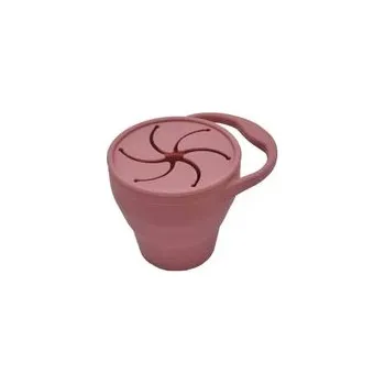 Příslušenství k odsávačce mléka SILIKÓNOVÝ SNACK - HRNČEK COTTON CLOUD WILD ROSE