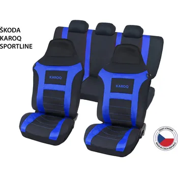 Potah sedadla Cappa Autopotahy Perfetto&nbsp;EL Luxury Škoda Karoq Sportline&nbsp;modrá