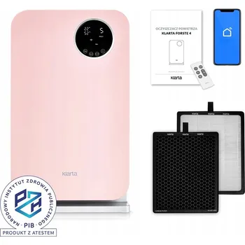 Čistička vzduchu Čistička vzduchu Klarta Forste 4 Rose, 40 m2, filtr H13