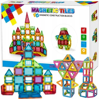 ostatní stavebnice Sada 106 Magnetických Kostek