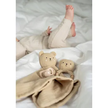 Dudlíky, kousátko a mazlicí hadřík - dárková sada medvídek Jabadabado