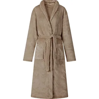 Dámský župan Župan bez kapuce Velbloudí xxl Flanel