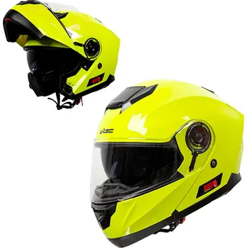 Helma na motorku W-Tec Cullo fluo žlutá L