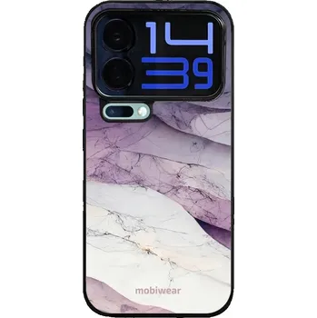 Pouzdro na mobilní telefon Lesklý kryt Mobiwear Glossy - Xiaomi 17 Pro Max - G028G - Bílý a fialový mramor (Prémiové lesklé pouzdro, obal, kryt Mobiwear Glossy na mobil Xiaomi 17 Pro Max - G028G - Bílý a fialový mramor, materiál Plast + TPU silikon - krytí po všech stranách,)