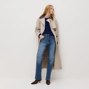 Dámské džíny Reserved - Džíny straight leg - tmavomodrá - 750FZ-59J - 750FZ-59J-40