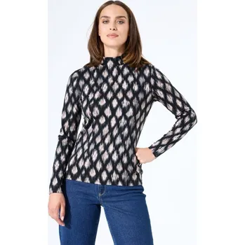 Dámské tričko GARCIA DÁMSKÉ TRIKO SE STOJÁKEM DLOUHÝ RUKÁV- VZOR XL