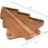 Excellent Houseware dřevěný servírovací tác 28,5 x 20 cm vánoční stromek