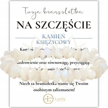 Náramek Náramek pro štěstí a ochranu - MĚSÍČNÍ KÁMEN - přírodní kámen, energie