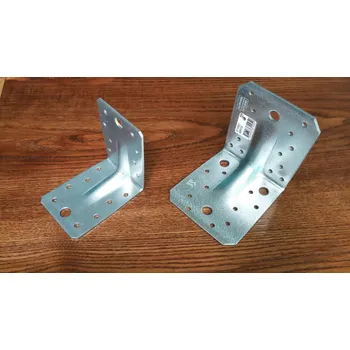 Tesařské kování Úhelník kombinovaný s prolisem 90x105x105x3
