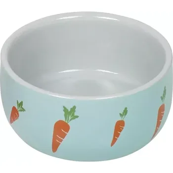 Miska pro psa Nobby WORTEL keramická krmná miska pro hlodavce světle modrá 11x4,5cm/0,3l
