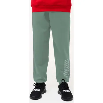 Míčový sport PUMA Dětské tepláky na jogging 11 LET ZELENÁ