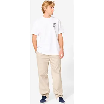 DECATHLON Tričko s krátkým rukávem TS500 Make Life Skate Life XS BÍLÁ|ČERNÁ